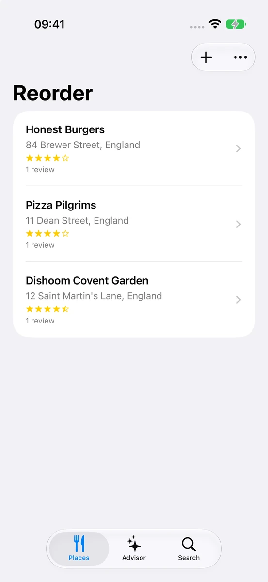 Reorder: Review every takeaway